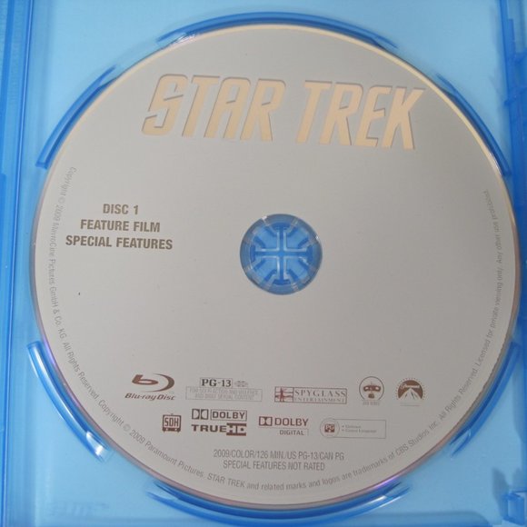 Star Trek BLU-RAY J.J. Abrams(DIR) 2009 (Chris Pine) (John Cho) (Ben Gross) - Picture 8 of 9